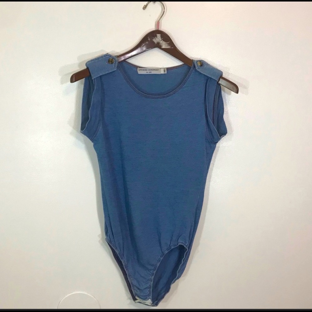 Opening Ceremony Blue one piece Bodysuit XS